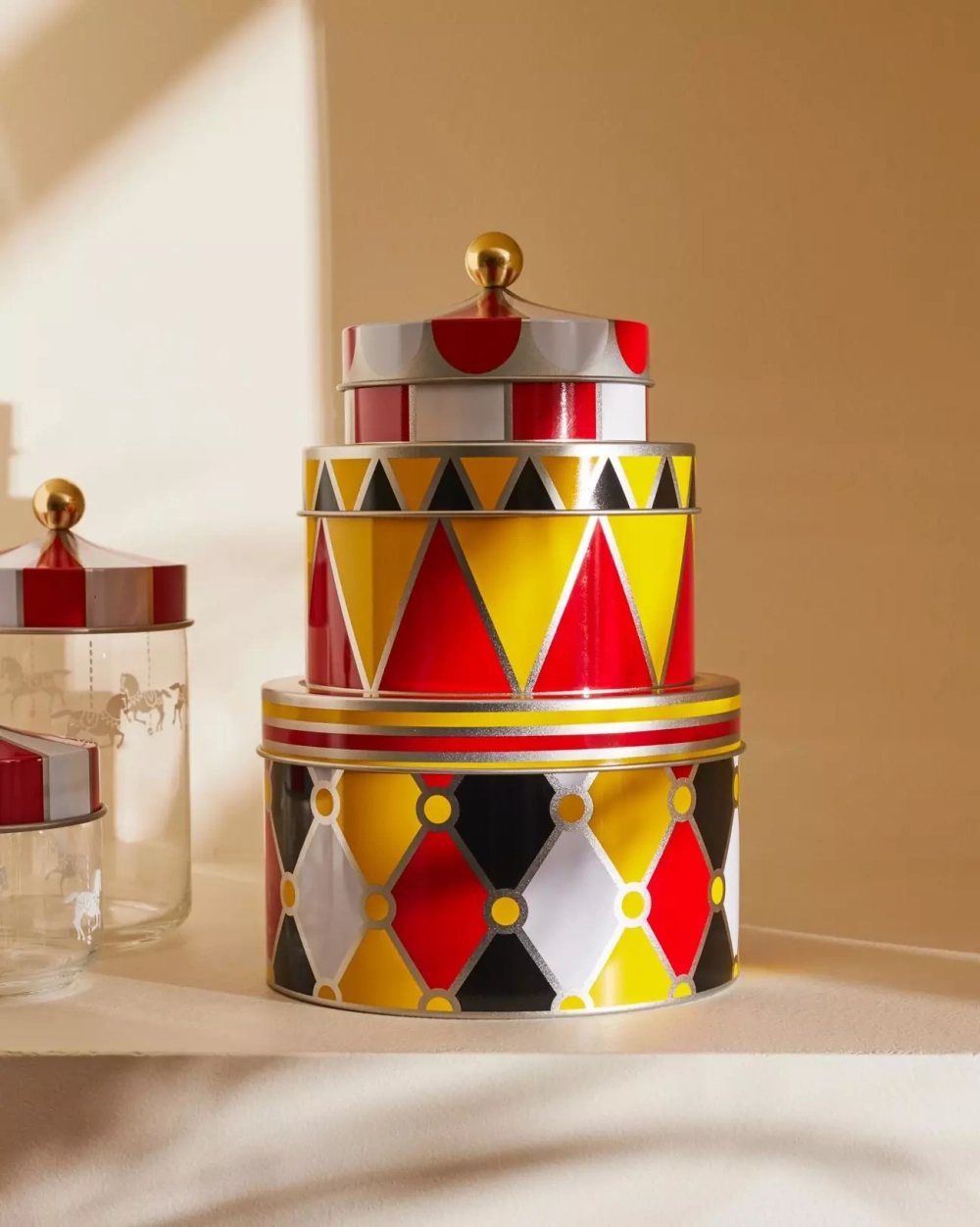 Alessi - Набор из 3-х контейнеров «Цирк» / артикул   MW31S3  / GTIN 8003299404667