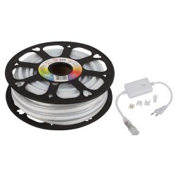 Светодиодная неоновая лента ЭРА N5050 72-IP67-220V-20m-RGB многоцветная | Светодиодный неон 220В и аксессуары