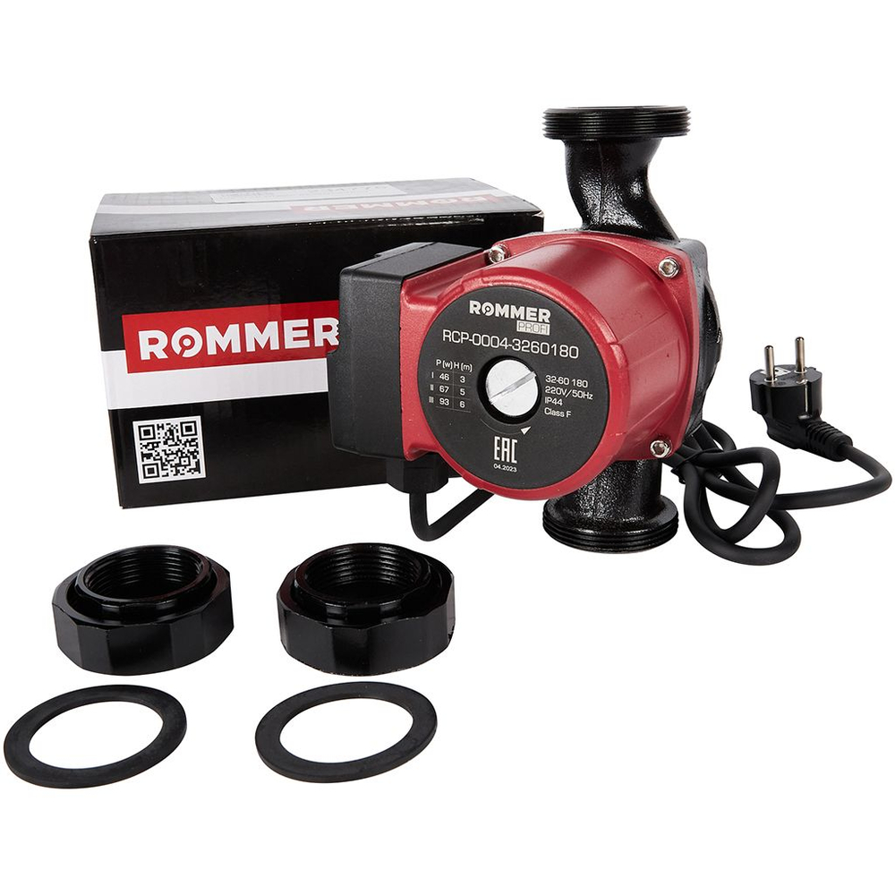 Насос циркуляционный ROMMER Profi 32-60-180 с гайками