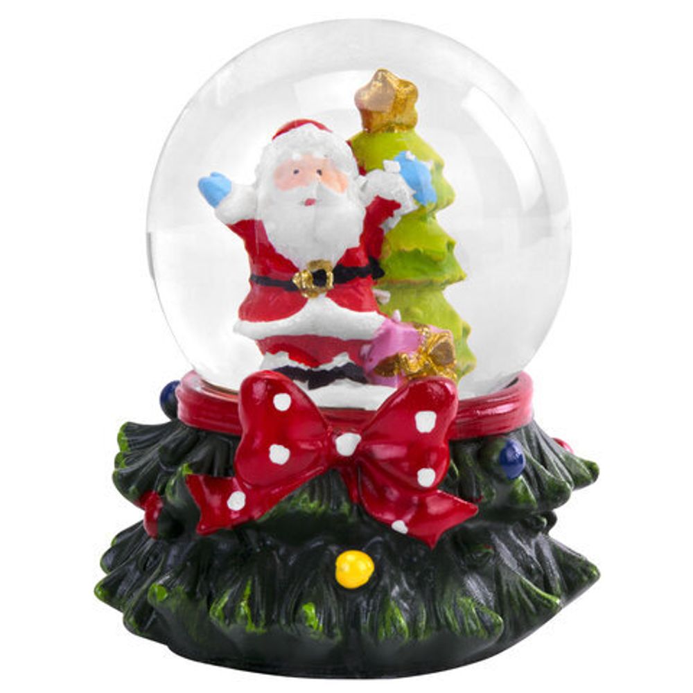 Сувенир снежный шар ДРУЗЬЯ ДЕДА МОРОЗА, диаметр 45 мм, полистоун/стекло, 4 дизайна ассорти, ЗОЛОТАЯ СКАЗКА, 592138