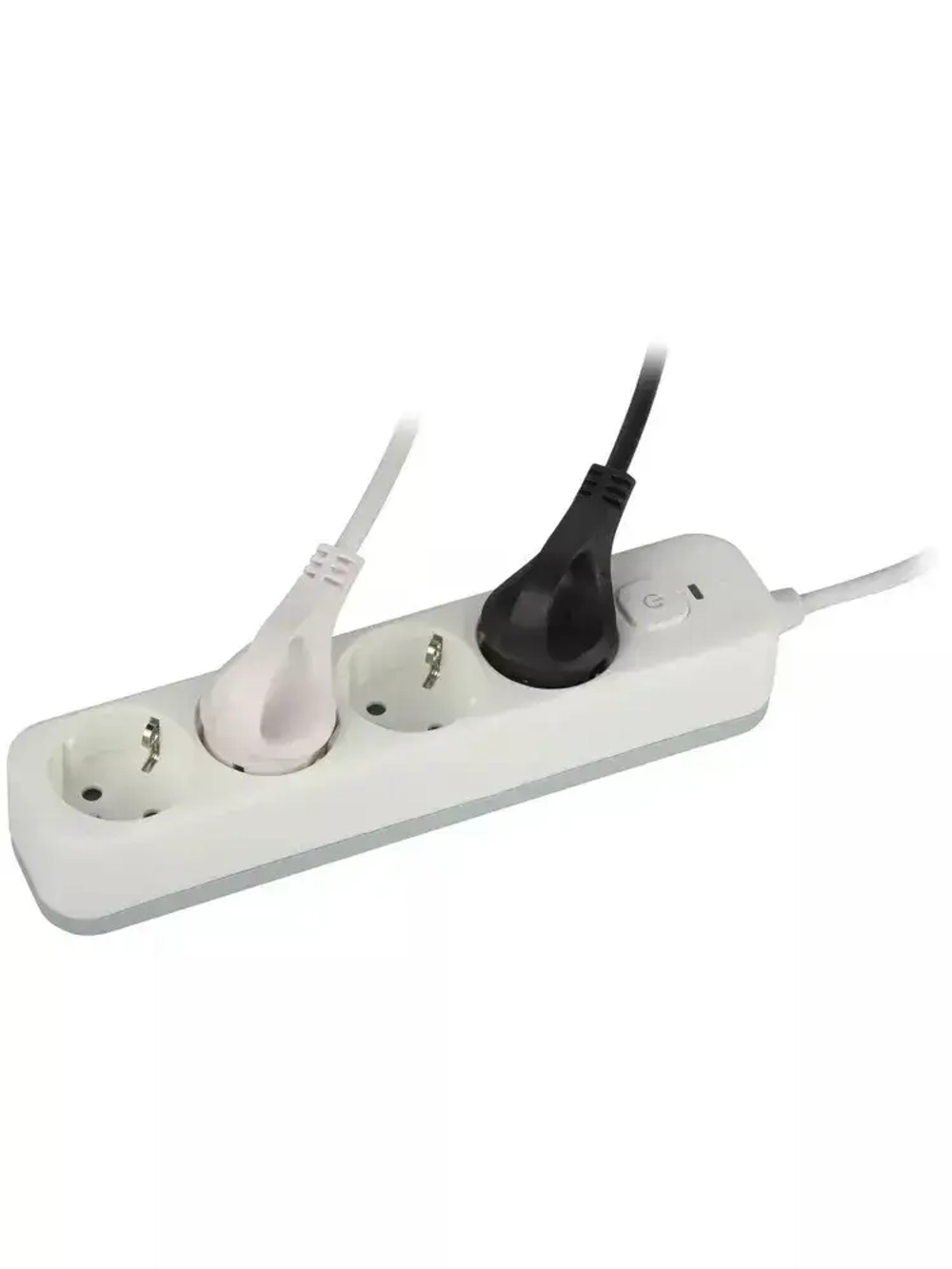 Сетевой фильтр Intro SFE450-W с базовой защитой с заземлением с выключателем 4 розетки 5м 10А белый / удлинитель сетевой 5м