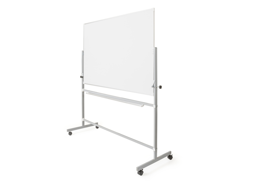 Поворотная магнитная полимерная школьная доска 1700х1000 комбинированная(мел\маркер)