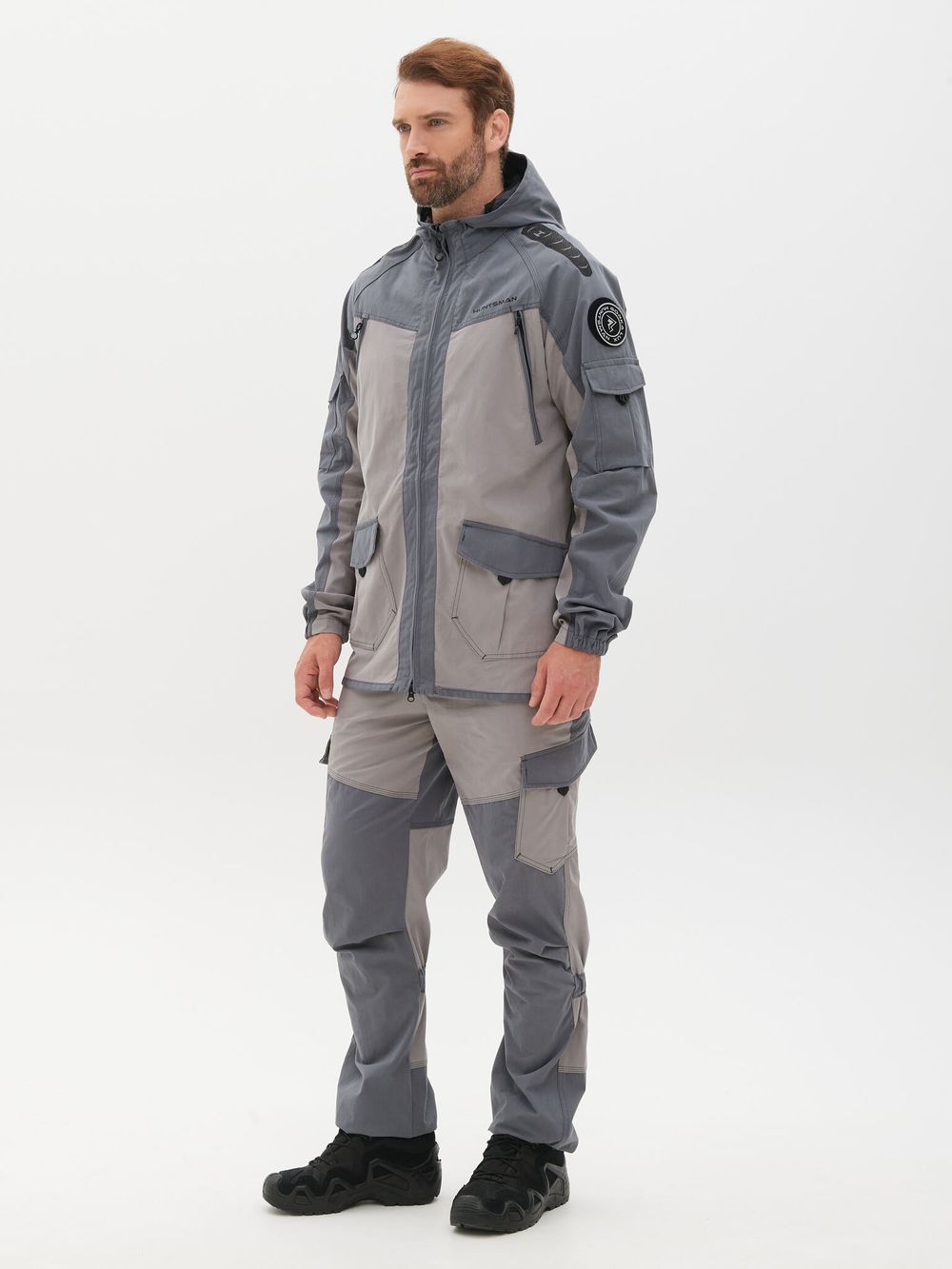 Костюм летний Горка-Люкс ткань Ravena Peach Wash цвет Серый