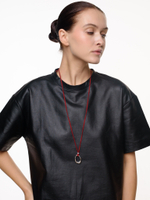 Колье "Cord Lake" Bordo Silver