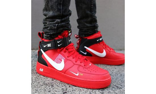 Кроссовки Nike Air Force 1 '07 LV8 Mid Utility Red/Black
