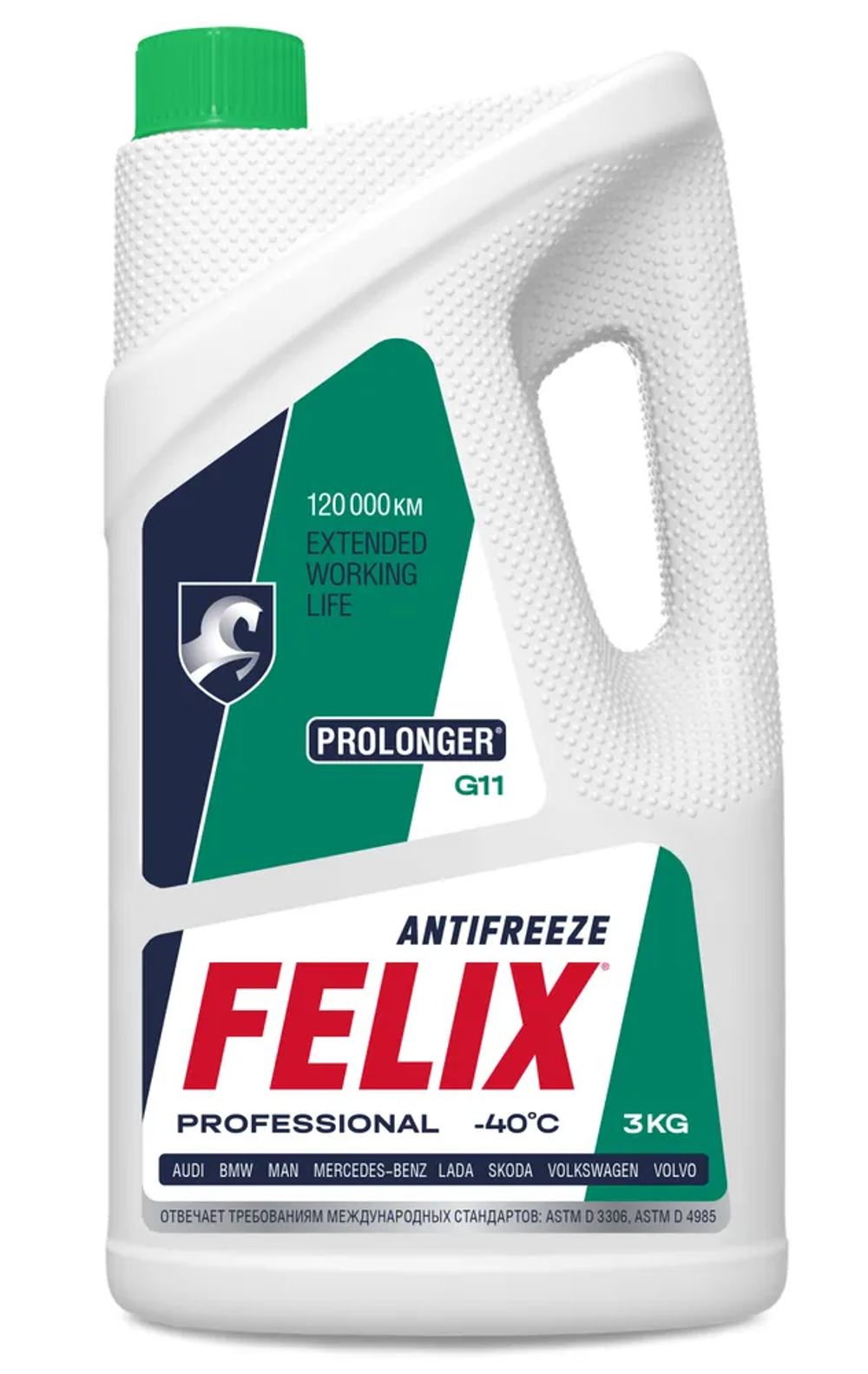 Антифриз Felix Prolonger G11, зеленый, 3 кг