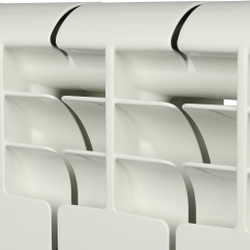 ROMMER Profi BM 350 (BI350-80-80-130)  4 секций радиатор биметаллический (RAL9016)