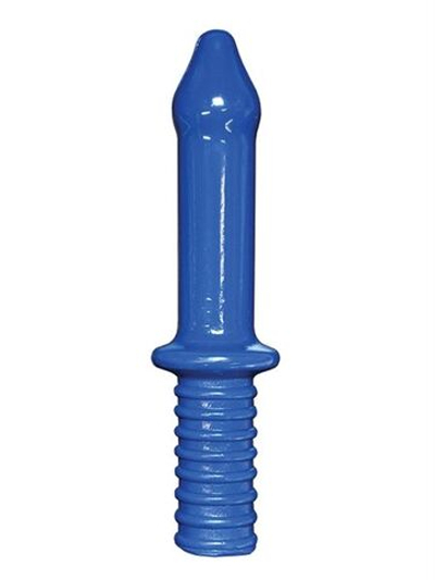 Длинный анальный жезл Crackstuffers Medium Plain Truncheon - 38 см. (Цвет: синий)