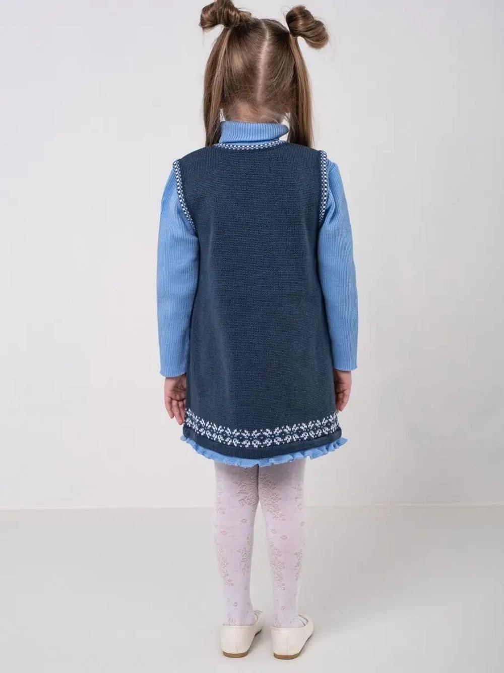 Сарафан вязаный для девочки