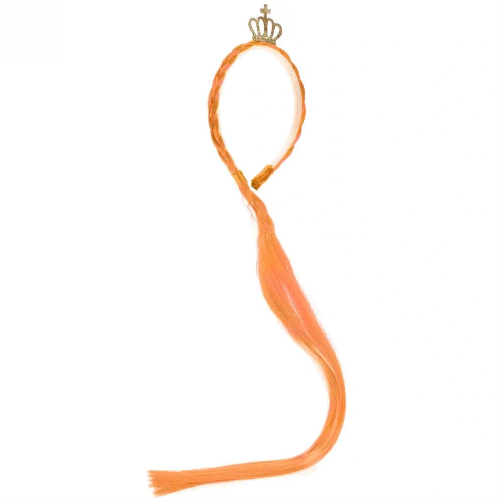 Ободок карнавальный с хвостом «Принцесса радуги» 54 см, микс