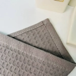 Полотенце вафельное 30*60см «Waffle» плотность 220гр/м, цвет серый 10330