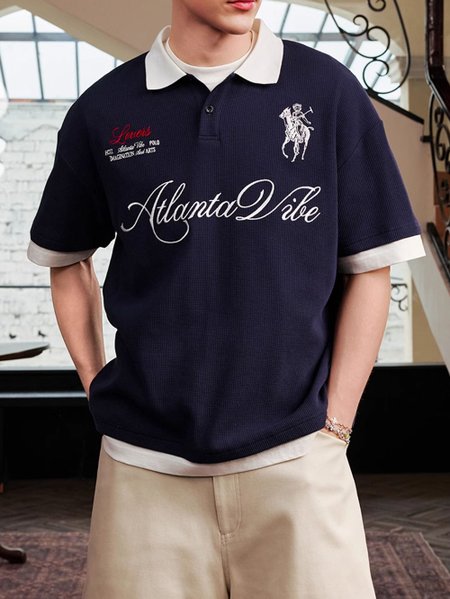 Рубашка HARSHandCRUEL "Atlanta Vibe" Short Sleeve Polo Shirt