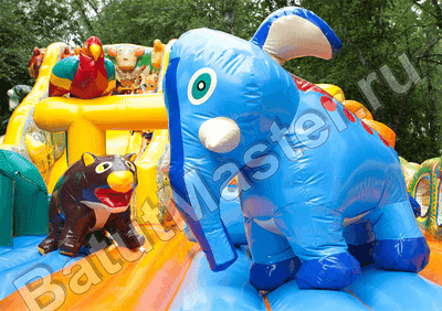 Коммерческий надувной батут "Нильский крокодил"