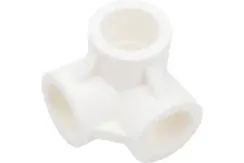 Тройник TEBO сварка 25 двухплоскостной белый 35250