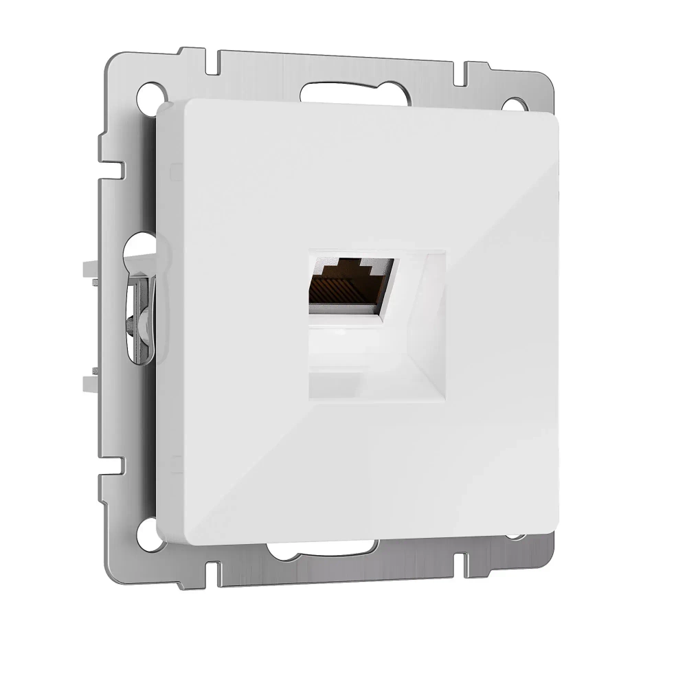 Розетка Ethernet RJ-45 cat. 6A экранированная (белый) W5120101