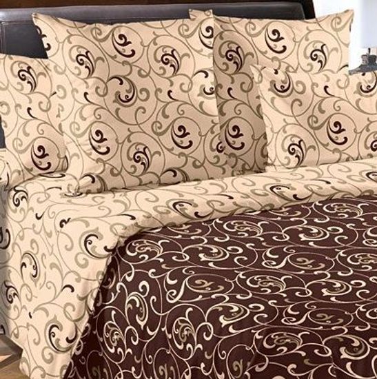 Полуторный комплект постельного белья Вензель сатин