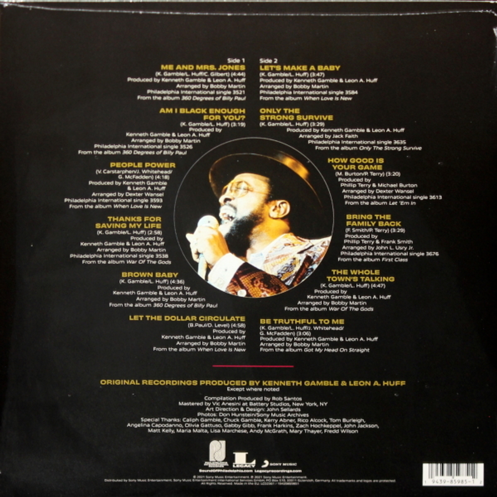 Billy Paul / The Best Of Billy Paul (LP)