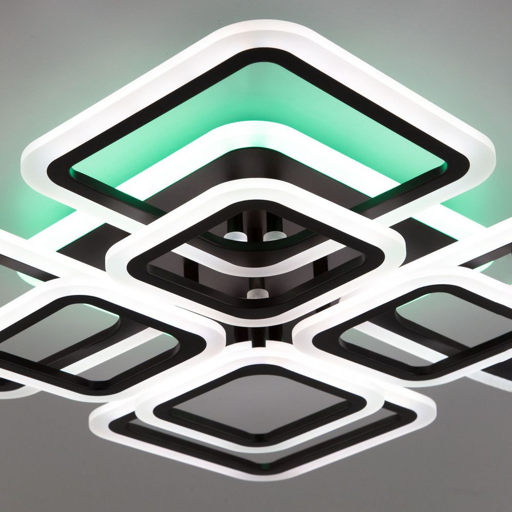 Citilux Марсель Смарт CL232A185E RGB Умная люстра Чёрная