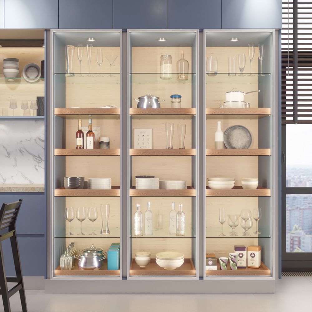 Алюминиевый рамочный профиль для фасадов, Серебро матовое, купить с доставкой, Казахстан