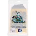 Мочалка-варежка для тела детская «MIR KRASOK», робот Тоник, цвет как на фото, 23*15см, (ZIP пакет)