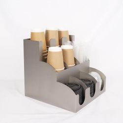 Станция диспенсер для кофейных аксессуаров 30*30*31,5 см нерж. P.L. Barbossa