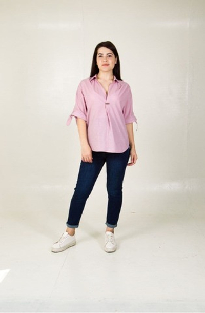 Блузка для беременных легкая летняя, цвет розовый, размер 42