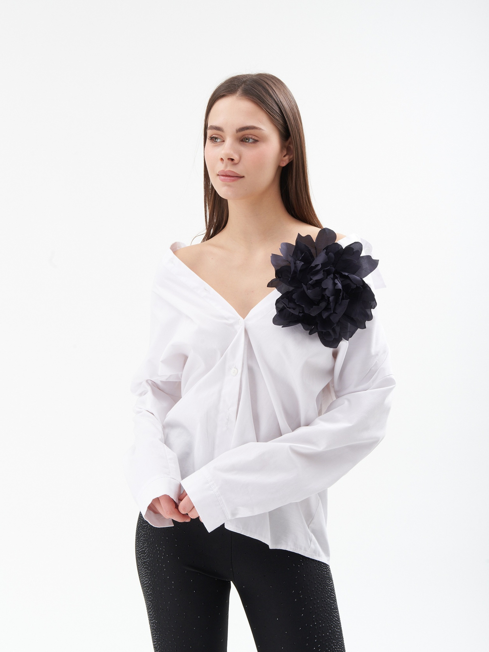 Брошь цветок "ПИОН"