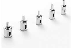 Набор алмазных коронок DHS01 по стеклу и керамике (6-50 мм; 15pcs) DEKO
