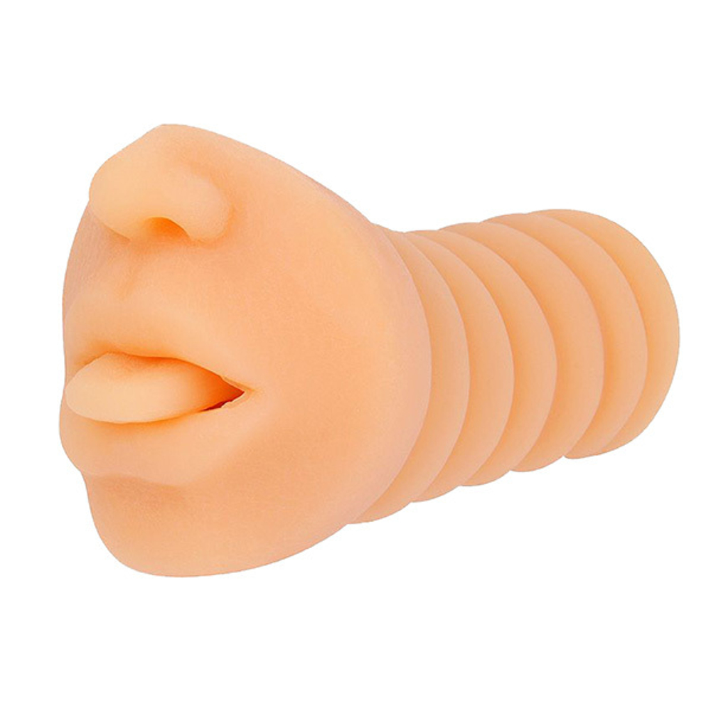 Телесный мастурбатор-ротик с высунутым язычком Bior Toys Sexy Girl Friend SF-70271