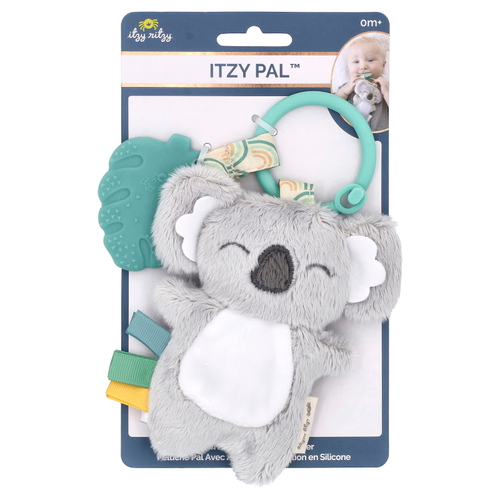 itzy ritzy, Itzy Pal ™, плюшевый с силиконовым прорезывателем, от 0 месяцев, коала, 1 прорезыватель