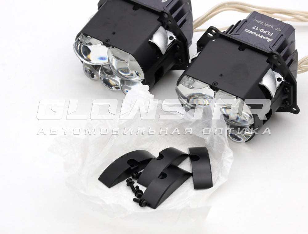 Билед модули Aozoom FLPD-17-01 3.0 дюйма, 12V 60/94W, 5100/7500Lm (комплект, 2шт)