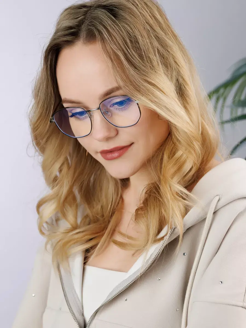 Очки для компьютера имиджевые защитные прозрачные нулевки