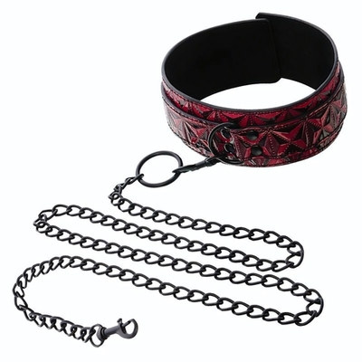 Ошейник из материала с 3d-эффектом (Цвет: красный с черным)