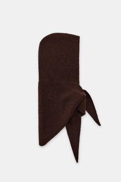 ZARA ТРИКОТАЖНЫЙ КАПЮШОН, КОРИЧНЕВЫЙ