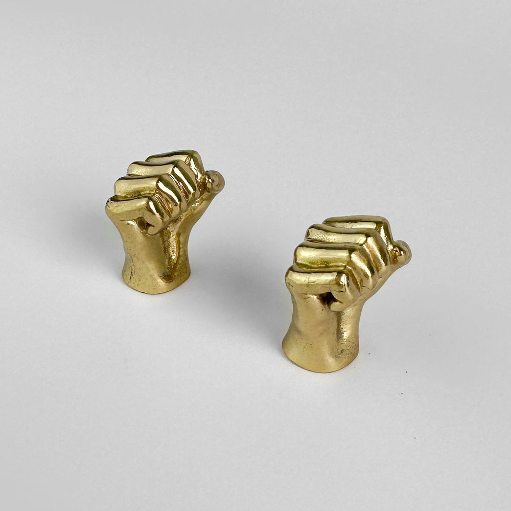 Ручка-кнопка MOS004 brass