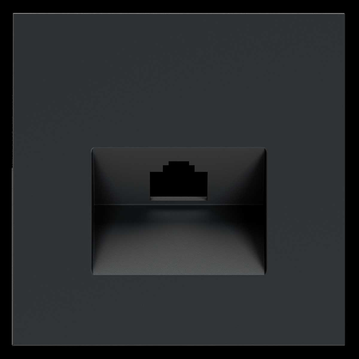 Накладка для розетки компьютерной RJ45 кат.6 S70 (графит) Voltum VLS001307