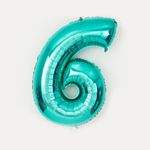 FM Шар 40" / 102 см Цифра "6 / 9" Тиффани (БГ-60)