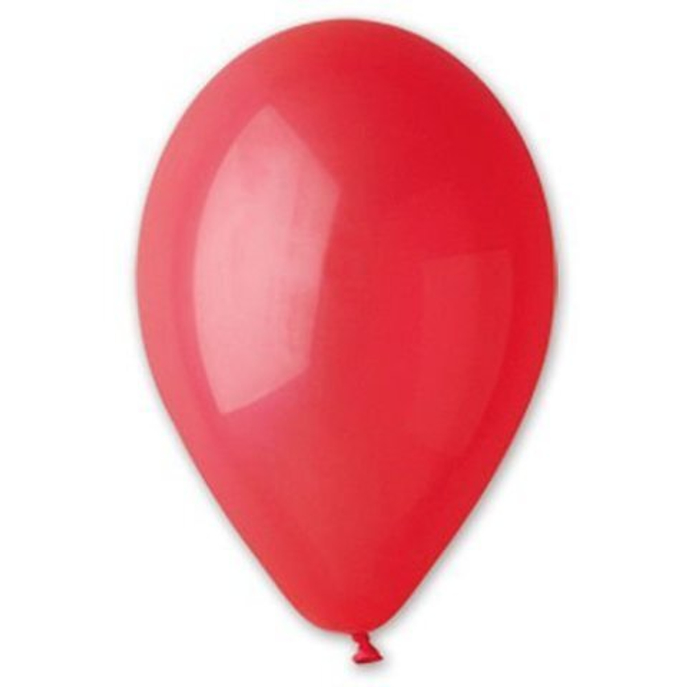 И 10"/25 см, Пастель Красный (Red 45)(в сдутом виде)