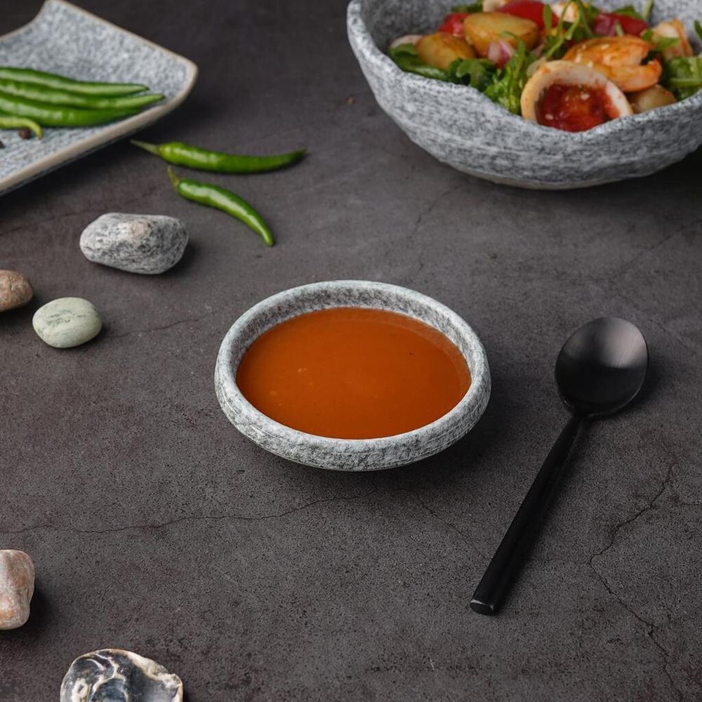 Соусник 70 мл d 9,2 см h2,5 см круглый Stone Untouched Taiga P.L. Proff Cuisine [1]