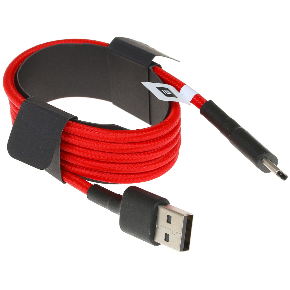 Кабель Xiaomi Braided USB Type-C, 5А (SJX10ZM/SJV4110GL) 100см Red