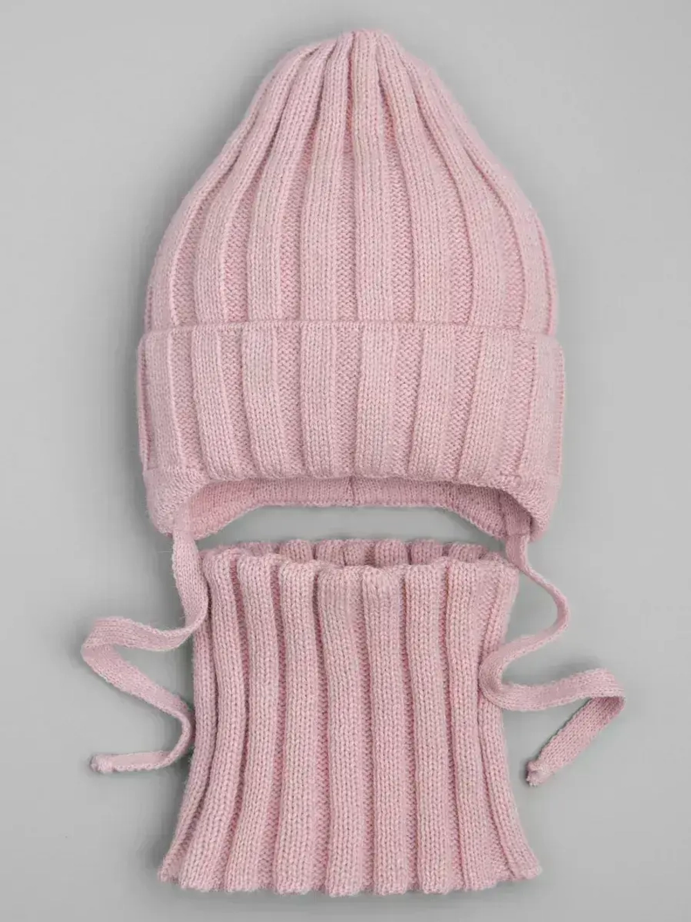 Шапка для девочки осенняя и снуд вязаный