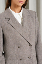 1845 Жакет женский (пепельно-бежевый меланж)