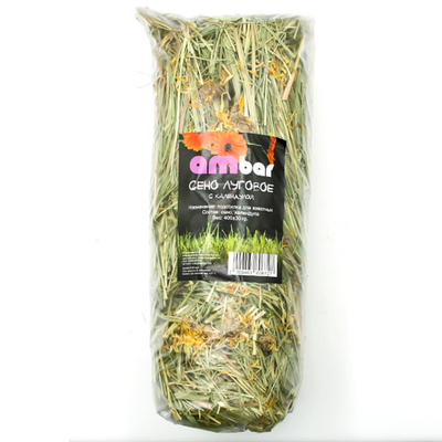 Сено "Ambar" с календулой 400гр