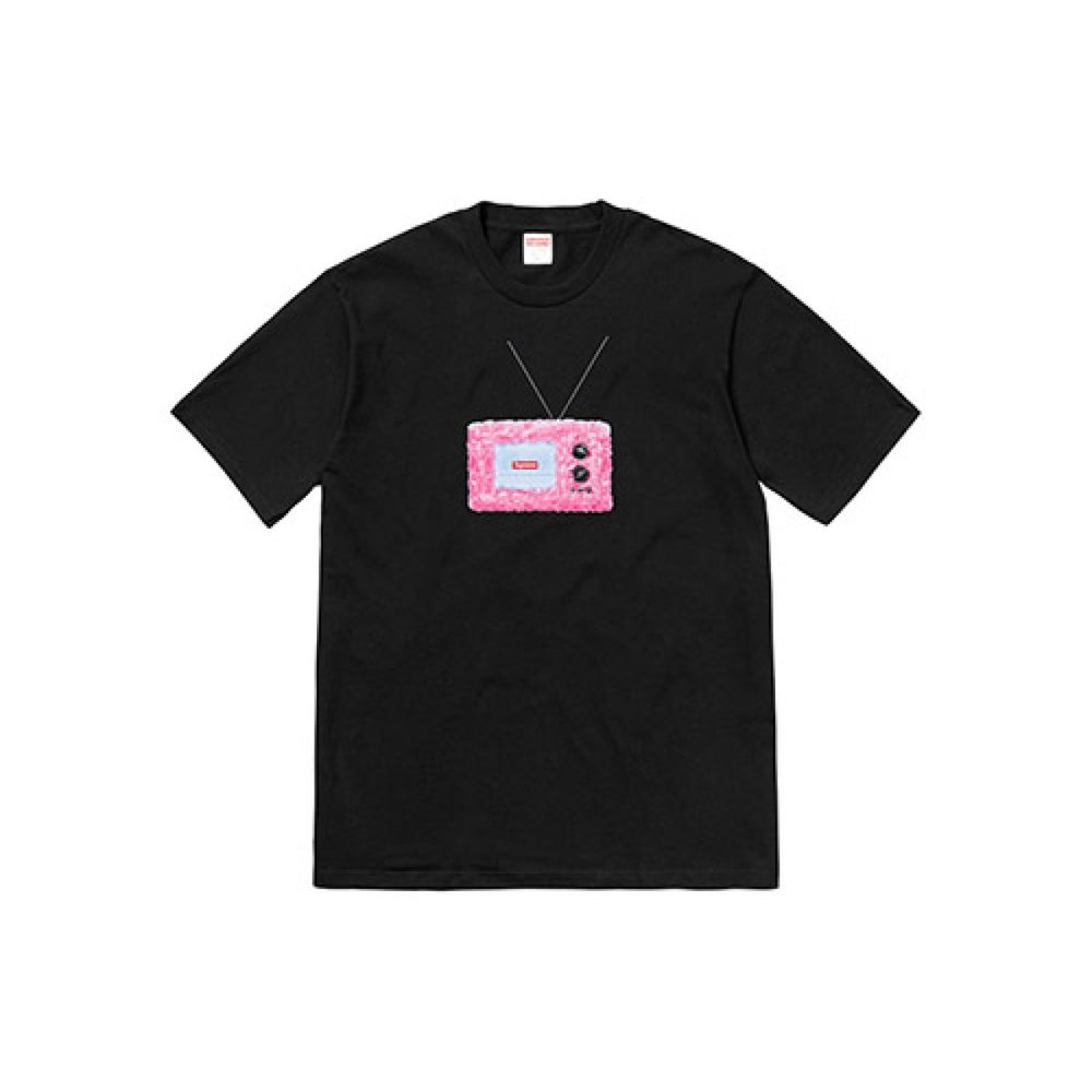 Supreme SS18 TV Tee Black T