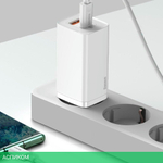 Сетевое зарядное устройство Baseus GaN2 Lite 65W White (CCGAN2L-B02)