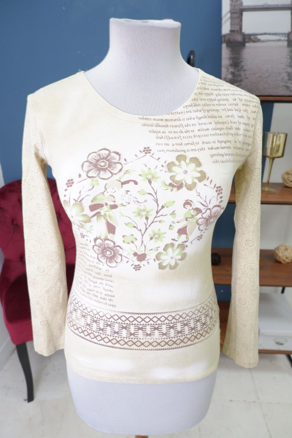 Лонг Max-W с принтом 44 размер