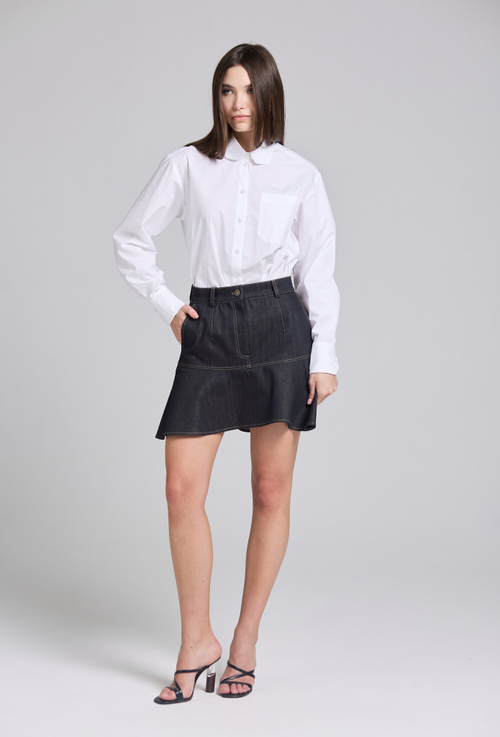 Юбка джинсовая мини