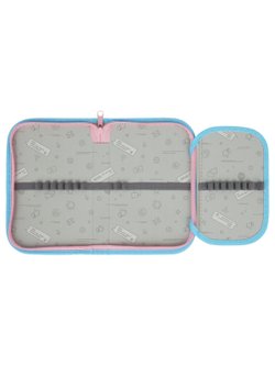 Пенал школьный 1 отделение с дополнительной секцией