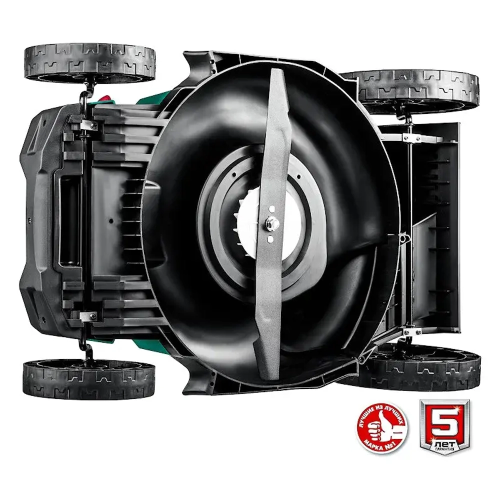 ЗУБР ГКЛ-4336-42 аккумуляторная газонокосилка (2 x 4 Ач, ЗУ)