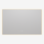 Зеркало LED VLM-4F120BG-2 1200х800 c сенсорным выключателем, антизапотевание, брашированное золото